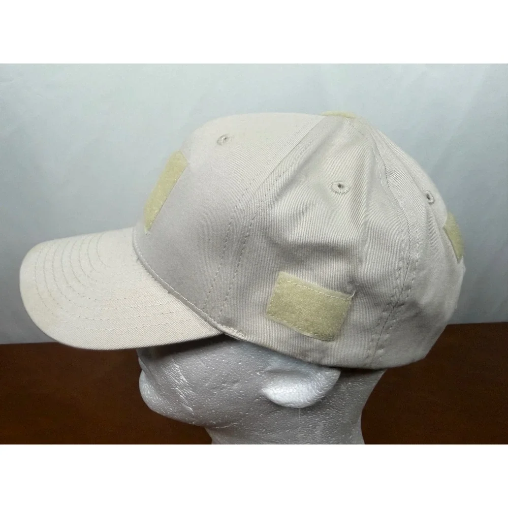 Rapdom Tactical Gear T75 Stone Khaki Cotton Patch Baseball Cap Hat Mens OSFM